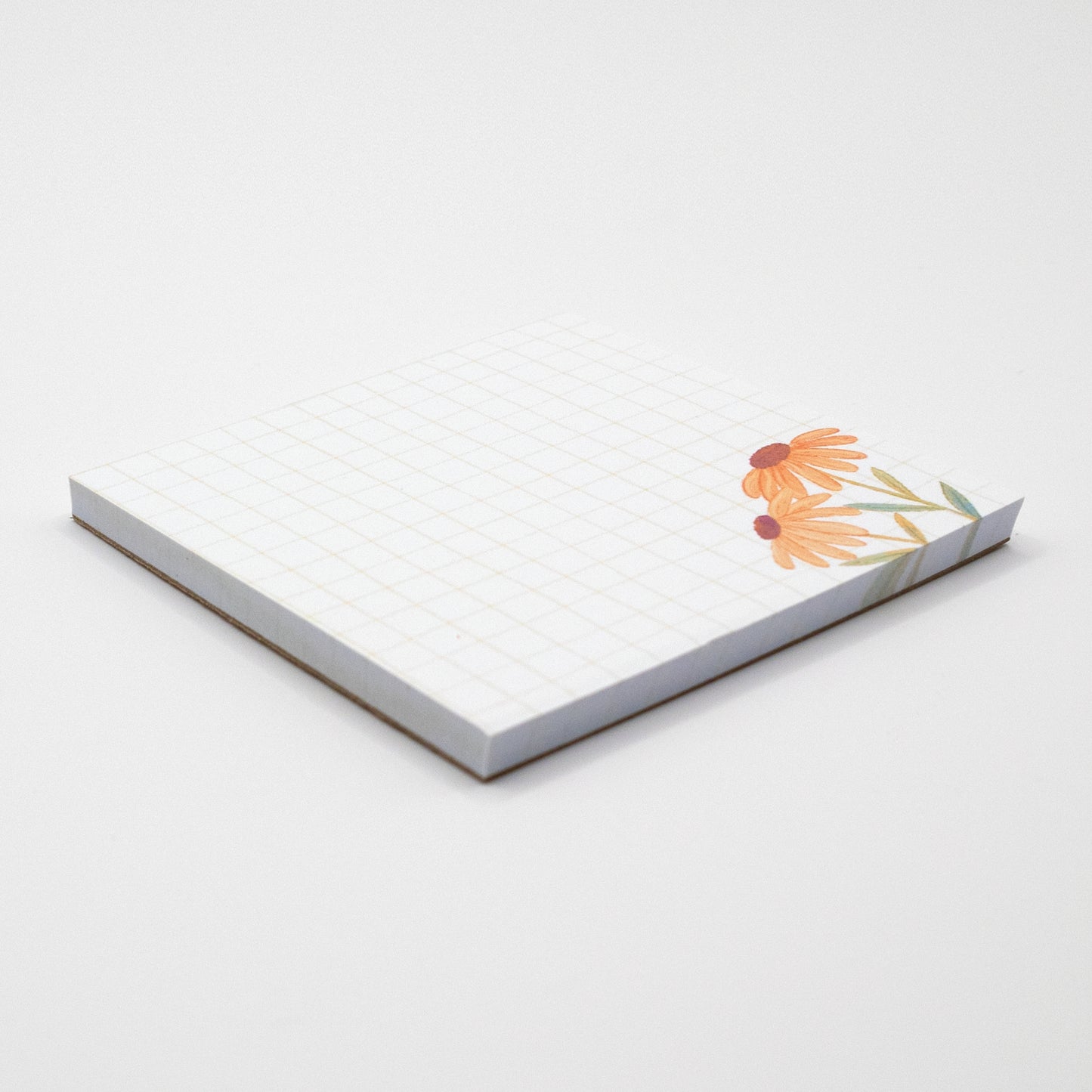 Mini Memo pad | Light Grid Pattern | Life's an Adventure Floral Notepad
