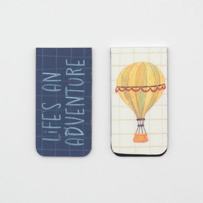 Magnet Bookmarks  | 2 ct | Life's an Adventure Floral Pattern