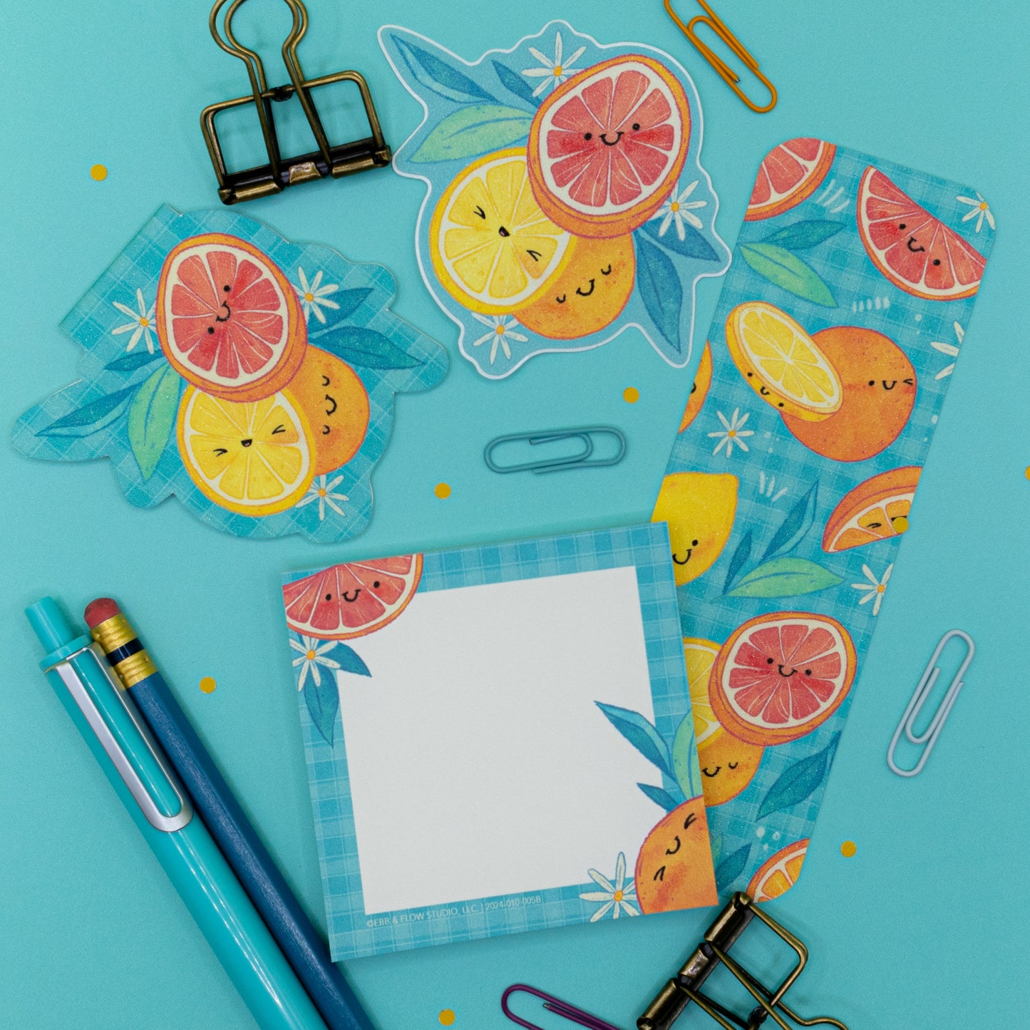 Fruitful Delights | Zesty Citrus | Mini Memo pad
