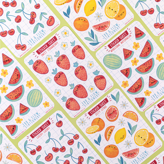 Fruitful Delights | Matte Planner Sticker Sheet