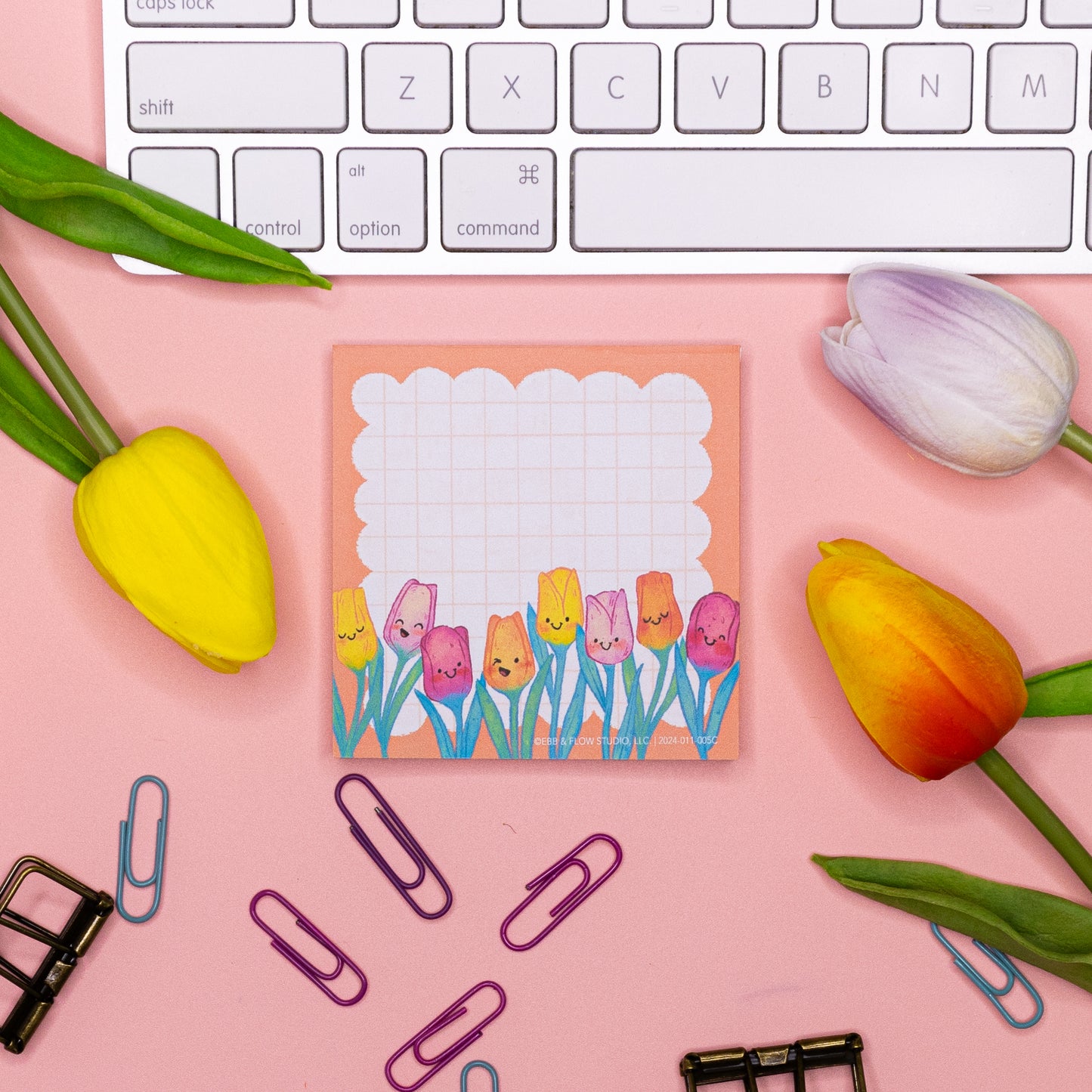 In Full Bloom | Twinkling Tulips | Mini Memo pad